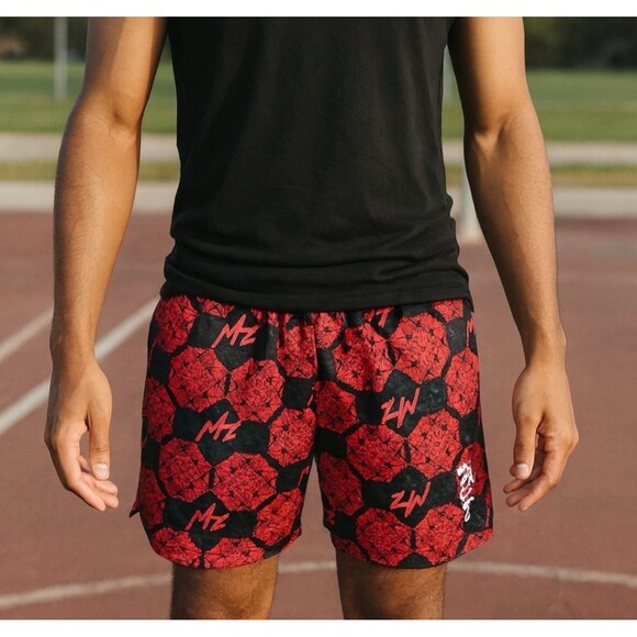 Nike Air Jordan Shorts Mens XXL Red Basketball Zion Polyester Mesh DX0633-687 - Picture 1 of 10